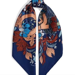 SALVATORE FERRAGAMO Printed Silk-Twill Scarf